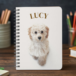 Caderno Espiral Notebook de cão personalizado - Fotografia persona