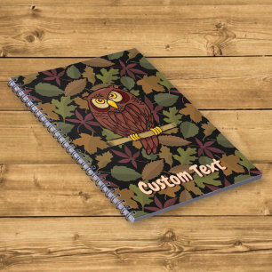 Caderno Espiral Notebook de Cartoon da Coruja