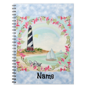 Caderno Espiral Notebook de Casamento de Farol
