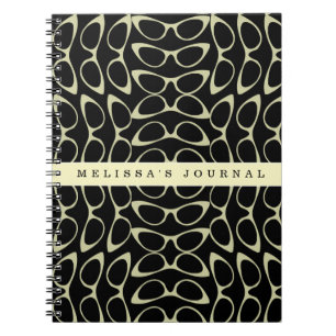 Caderno Espiral Notebook de CatEye de Diário personalizado