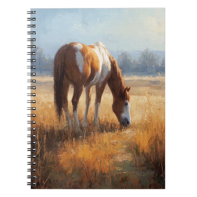 Caderno Espiral Notebook de cavalos pacíficos (Frente)