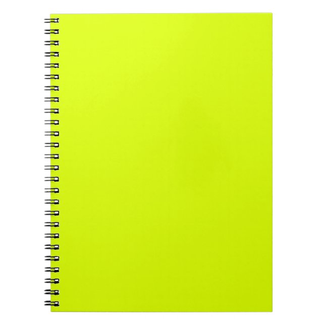 Caderno Espiral NOTEBOOK de Chartreuse Elétrico (Frente)