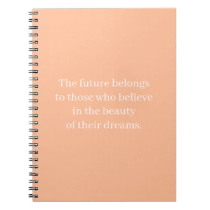 Caderno Espiral Notebook de citação inspiracional e motivacional