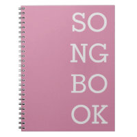 Notebook de compositor - Rosa