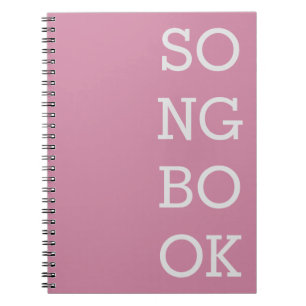 Caderno Espiral Notebook de compositor - Rosa