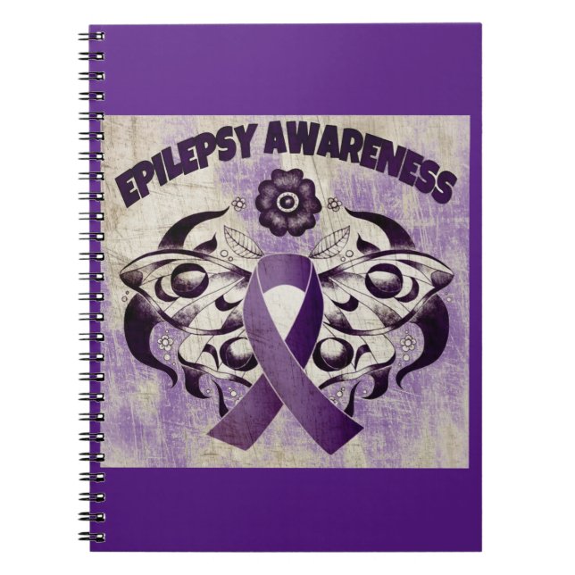 Caderno Espiral Notebook de conscientização para epilepsia (Frente)