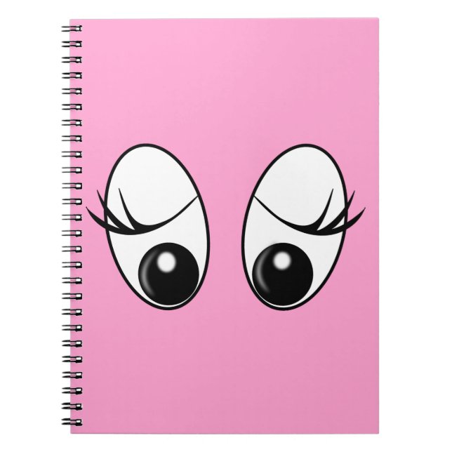 Caderno Espiral Notebook de Cores Personalizadas de Olhos Curiosos (Frente)