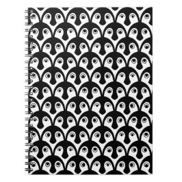 Caderno Espiral Notebook de desfile de pinguins bonito