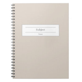 Caderno Espiral Notebook de Destino e de Assunto Escolar