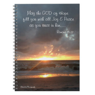 Caderno Espiral Notebook de Deus da Esperança