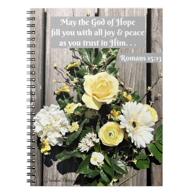 Caderno Espiral Notebook de Deus da Esperança (Frente)