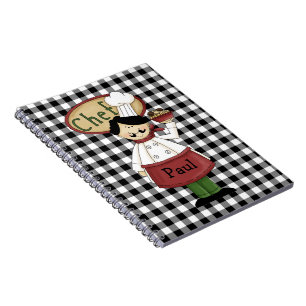 Caderno Espiral Notebook de Diário Chef