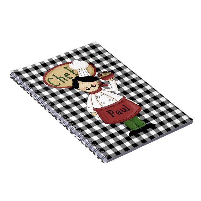 Caderno Espiral Notebook de Diário Chef (Lado Direito)