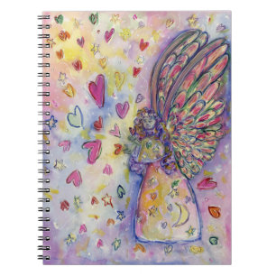 Caderno Espiral Notebook de Diário de Anjo Universo Manifesto