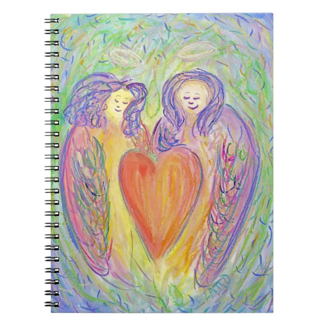 Caderno Espiral Notebook de Diário de arte adorável (Frente)