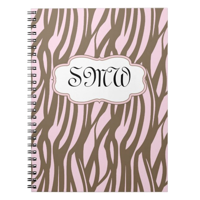 Caderno Espiral Notebook de Diário de quadro, cor-de-rosa suave +  (Frente)