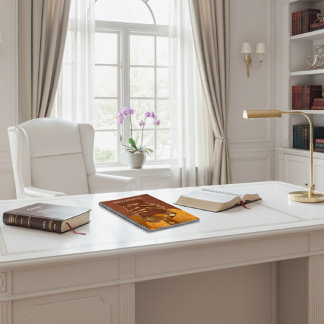 Caderno Espiral Notebook de Diário inspirado na fé do luxo