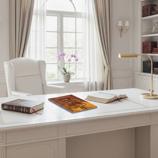 Caderno Espiral Notebook de Diário inspirado na fé do luxo (Criador carregado)