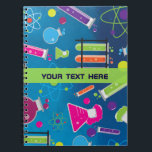 Caderno Espiral Notebook de Diário Personalizado Mad Science<br><div class="desc">Notebook de Diário Personalizado de Cientista Louco. Personalize a frente com ou sem texto.</div>