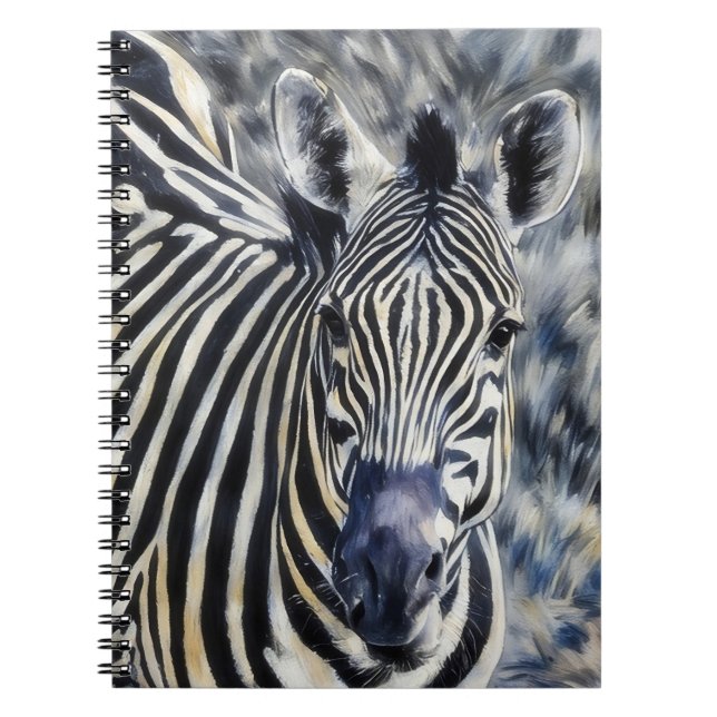 Caderno Espiral Notebook de Diário Zebra Art (Frente)