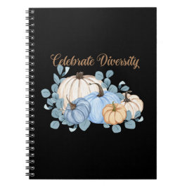 Caderno Espiral Notebook de diversidade de celebrações com o tema 