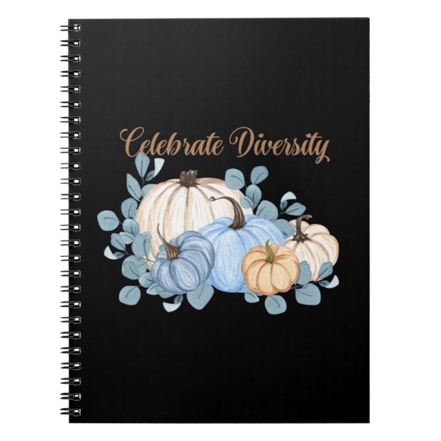 Caderno Espiral Notebook de diversidade de celebrações com o tema  (Frente)