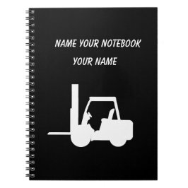 Caderno Espiral Notebook de empilhamento preto e branco personaliz
