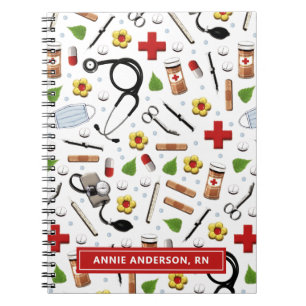 Caderno Espiral Notebook de enfermeiro personalizado