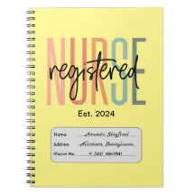 Notebook de enfermeiro registrado