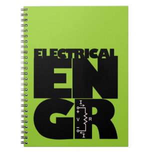 Caderno Espiral Notebook de Engenheiro elétrico