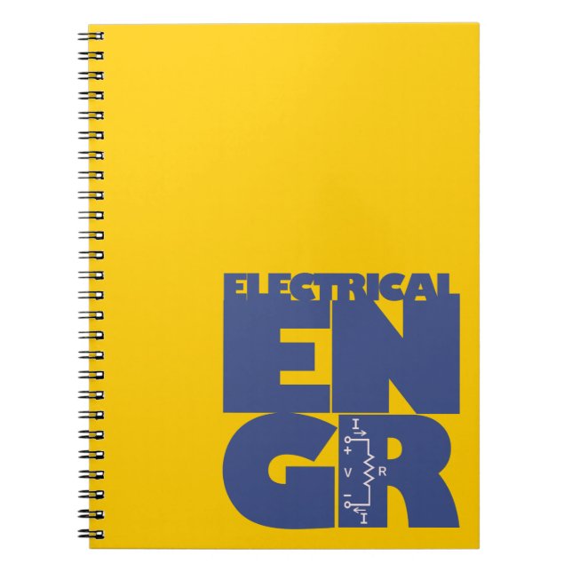 Caderno Espiral Notebook de Engenheiro elétrico (Frente)