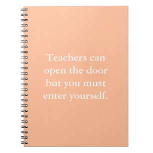 Caderno Espiral Notebook de Ensino Motivacional de Cotação Inspira