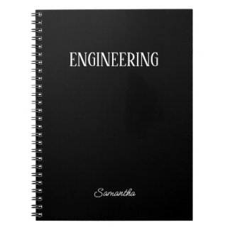 Caderno Espiral Notebook de entidade de engenharia personalizado