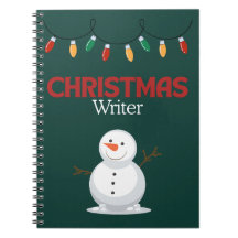 Notebook de escritor de Natal - Neve