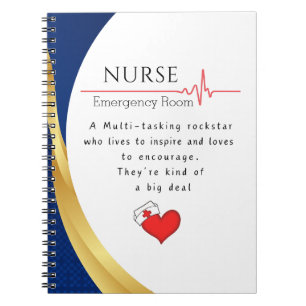 Caderno Espiral Notebook de Especialidade de Enfermeiro Personaliz