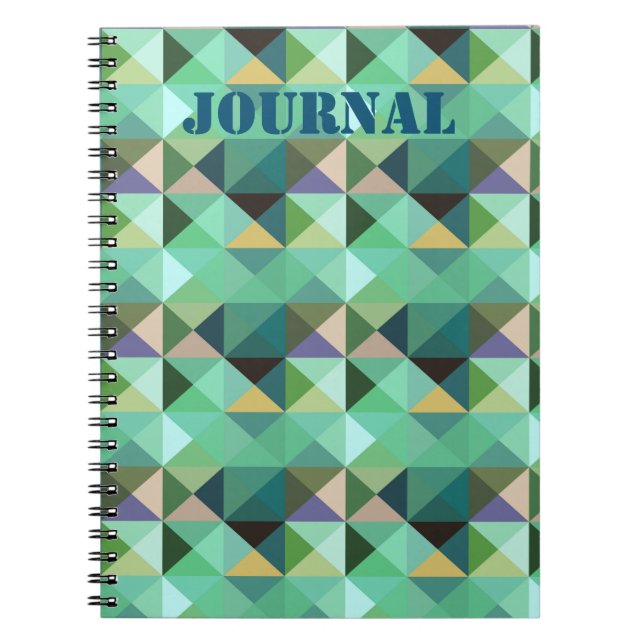 Caderno Espiral Notebook de estilo gráfico em forma de água (Frente)