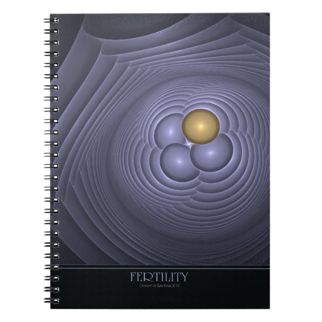 Caderno Espiral Notebook de fertilidade (Frente)