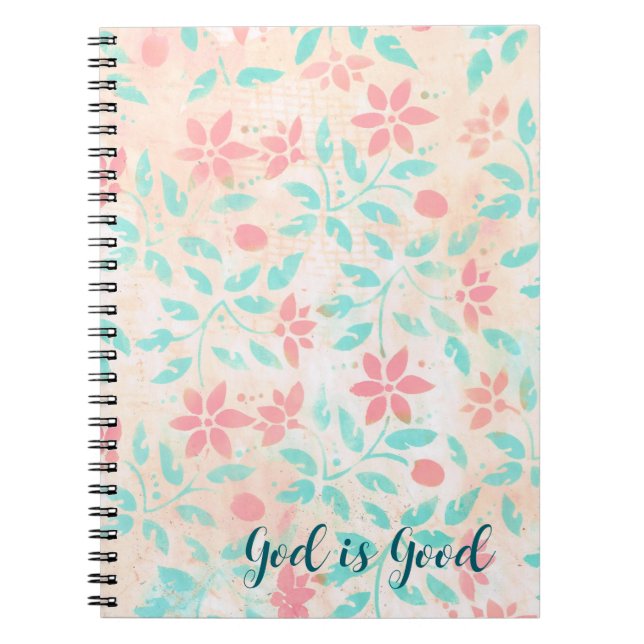 Caderno Espiral Notebook de Flores (Frente)