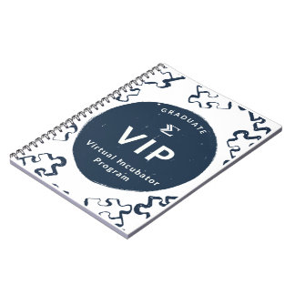 Caderno Espiral Notebook de Formando do Programa Incubador Virtual