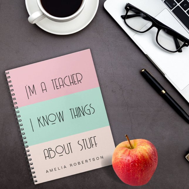 Caderno Espiral Notebook de Foto Espiral personalizado por um prof (Criador carregado)