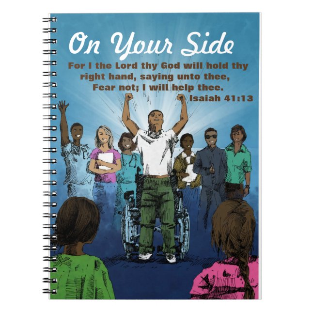 Caderno Espiral Notebook De Foto Inspiracional Com Escritura (Frente)