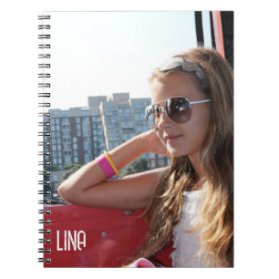 Caderno Espiral Notebook de Fotografia Espiral do Espaço de Nome P