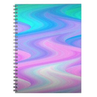 Caderno Espiral Notebook de Fotografia Espiral Peacock Waves