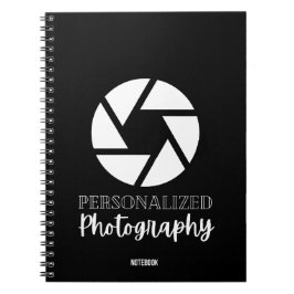 Caderno Espiral Notebook de fotografia personalizado