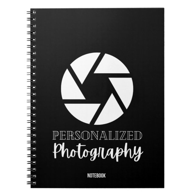 Caderno Espiral Notebook de fotografia personalizado (Frente)
