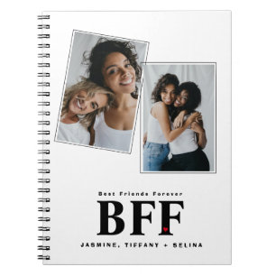 Caderno Espiral Notebook de fotos Bestial BFF para Melhores Amigos