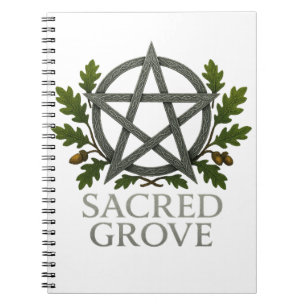 Caderno Espiral Notebook de fotos em Grove Sagrado