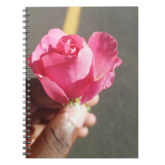 Caderno Espiral Notebook de fotos espirais com ventilador rosa