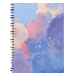 Caderno Espiral Notebook de fotos espirais cor-de-água rosa (80 pá