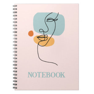 Caderno Espiral Notebook de fotos espirais de arte em linha da abs